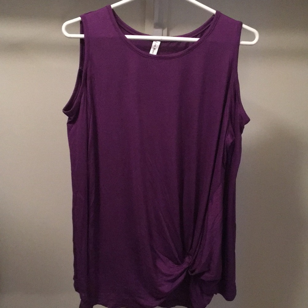 Leo Rosi cut off shoulder long sleeve blouse
